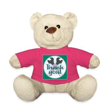 MERCI ARTISAN - PINCES - Nounours - rose - Devant