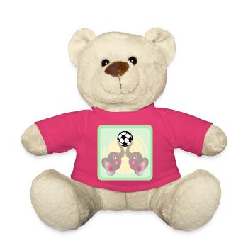 Enfants Football - Eléphants COUPLE - Match de Football - Nounours - rose - Devant
