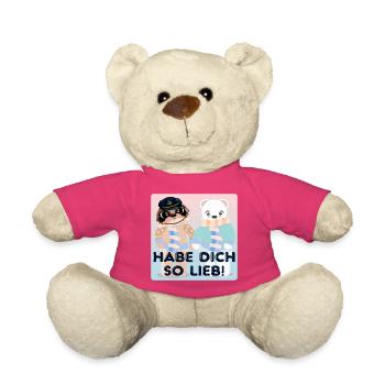Habe Dich so lieb - Kapitän Bären - Teddy - Pink - Vorne