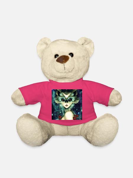 Das weise und wunderbare Eulenmädchen - Teddy - Pink