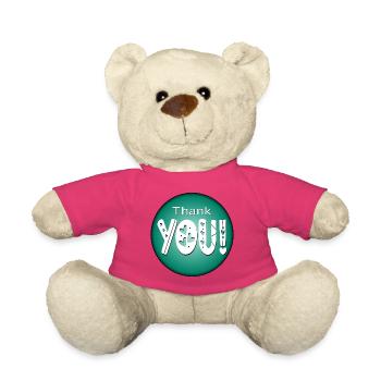 Merci - REMERCIEMENTS RECONNAISSANTS - RELATION - Nounours - rose - Devant