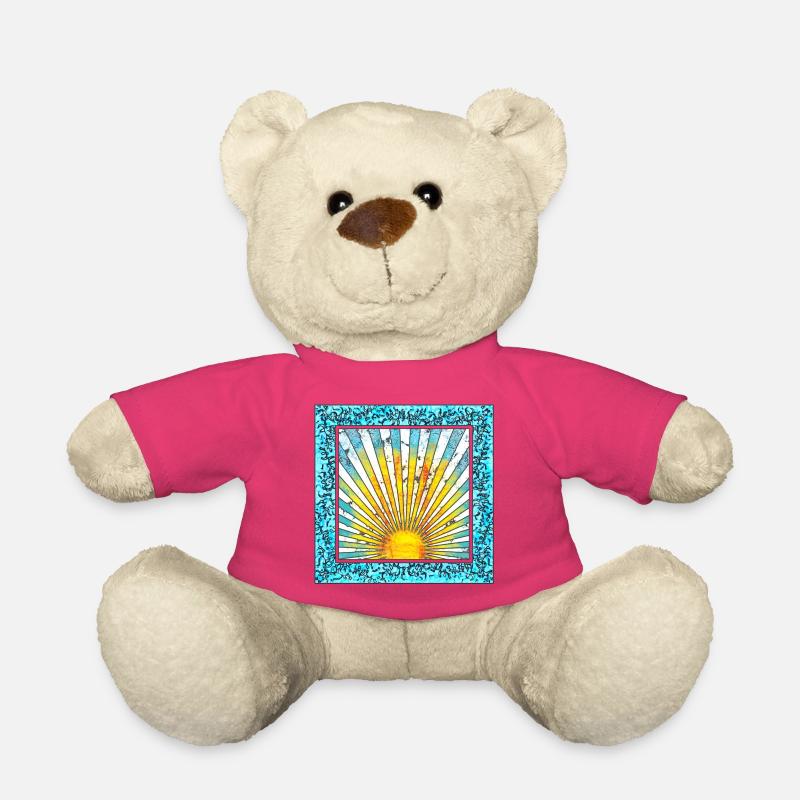 Sonnenaufgang mit Strahlenmuster - Mallorca Ibiza - Teddy - Pink