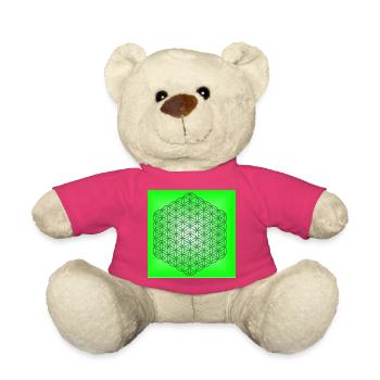 Flower of Life for Relaxation - 5th Dimension - Teddy Bear - pink - Front