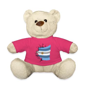 Flagge von Argentinien - Argentinien - Flagge Broken Des - Teddy - Pink - Vorne