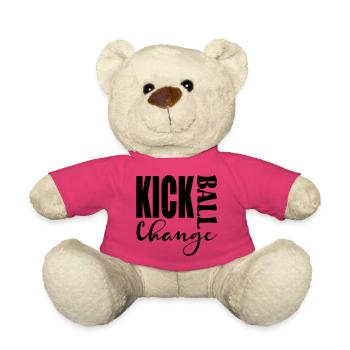 KICK BALL CHANGE - DANCING SAYINGS - Teddy Bear - pink - Front