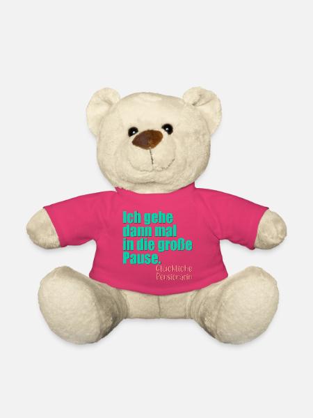 Abschiedsgeschenk Pensionärin Lehrerin Große Pause - Teddy - Pink