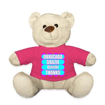 MEHRSPRACHIG DANKE SAGEN EUROPA - Teddy - Pink - Vorne