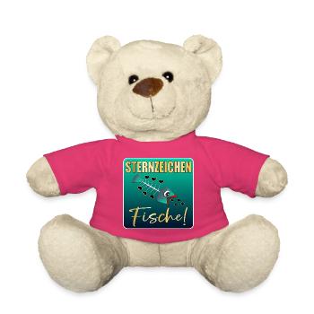 Sternzeichen Fische Geburtstag lustig - Teddy - Pink - Vorne