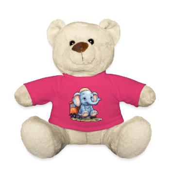 Elephant Rides Railroad Elephant - Nounours - rose - Devant