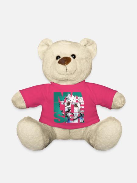 Malteser Portrait - Teddy - Pink