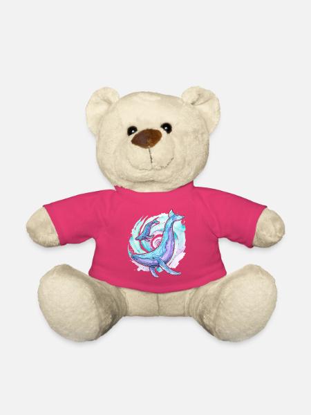Buckelwal mit Kalb - Teddy - Pink