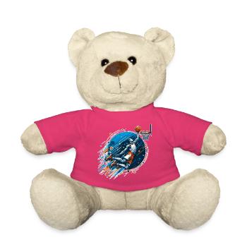 Cadeau de dunk de basket-ball - Nounours - rose - Devant