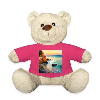 Impressionism Bay - Teddy Bear - pink - Front
