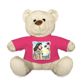 Aloha Mädchen - Teddy - Pink - Vorne