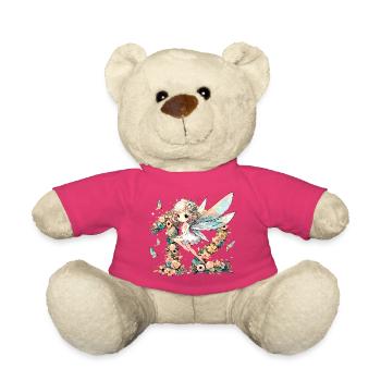 12 Jahre Fee Elfe Geburtstag Geschenk - Teddy - Pink - Vorne