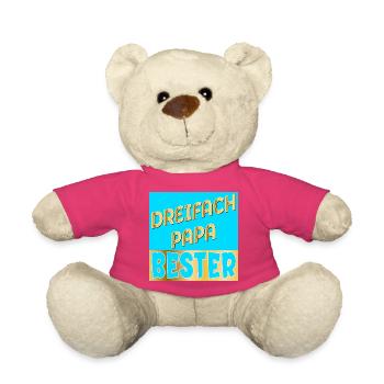 DREIFACH PAPA VATERTAG - Teddy - Pink - Vorne