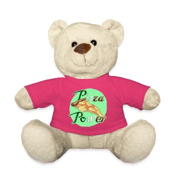 Pizza Power Super Powers Energy Slice UK - Teddy Bear - pink - Front