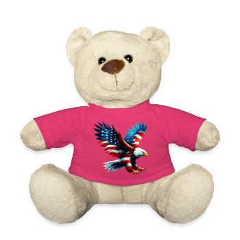 Eagle Flag USA USA Américain - Nounours - rose - Devant