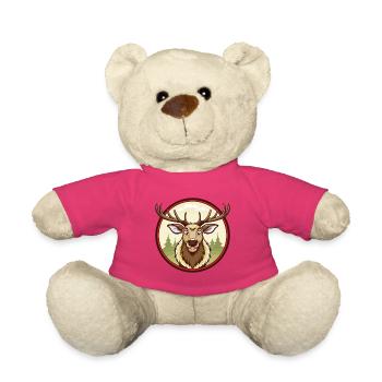 Elch Bunt Kawaii Cartoon Figur Clipart Haustier - Teddy - Pink - Vorne