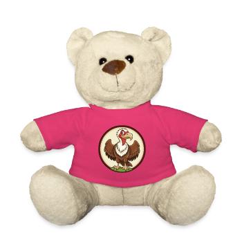 Geier Bunte Kawaii Cartoon Figur Clipart - Teddy - Pink - Vorne