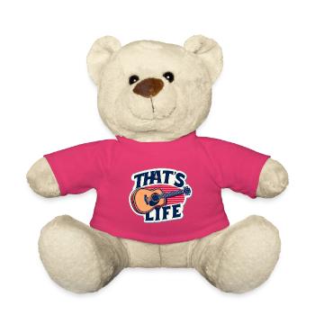 Lively guitar with slogan - Teddy Bear - pink - Front