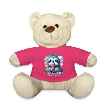 Cream Dreamer Mignon paresseux avec crème glacée cadeau - Nounours - rose - Devant