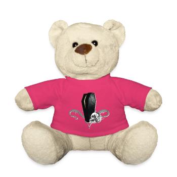 Menschenschädel, Tribals, Särge - Teddy - Pink - Vorne