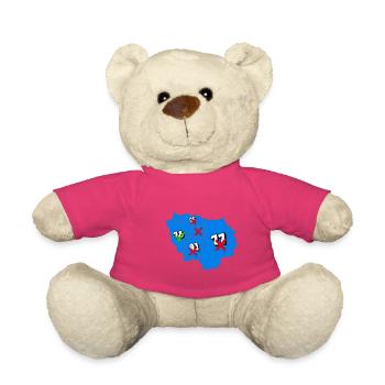Région île de france - Nounours - rose - Devant