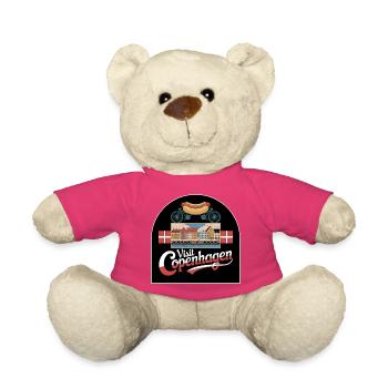 Visiter Copenhague - Danemark Hegge Hot-Dog Nyhavn - Nounours - rose - Devant