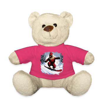 Chicken Snowboard - Teddy Bear - pink - Front