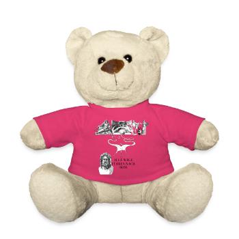 All roads lead to Rome – ancient design - Teddy Bear - pink - Front
