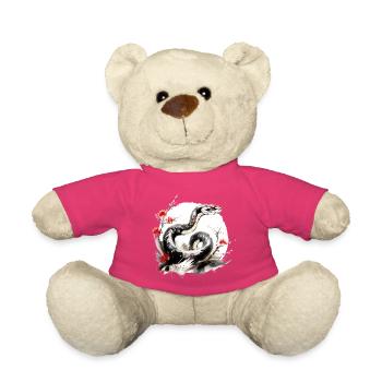 signe du zodiaque chinois Serpent - Nounours - rose - Devant