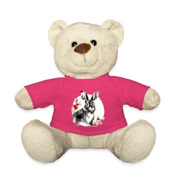 Chinesisches Sternzeichen Hase - Teddy - Pink - Vorne