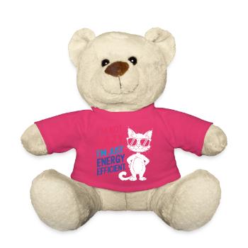 Ich bin nicht faul, ich bin nur energieeffizient - Teddy - Pink - Vorne