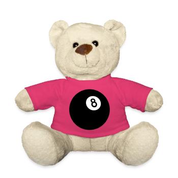 Huit noir - Nounours - rose - Devant