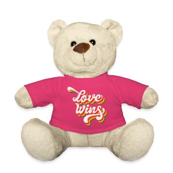 LGBTQ Pride Month - Liebe gewinnt - Teddy - Pink - Vorne