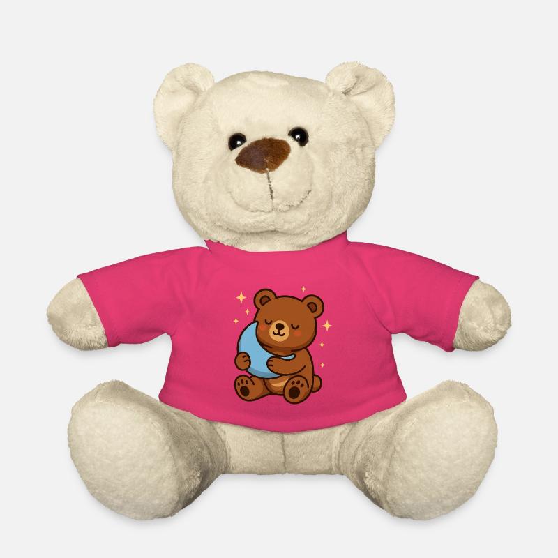 Rêve de lune de l’ours câlin - Nounours - rose