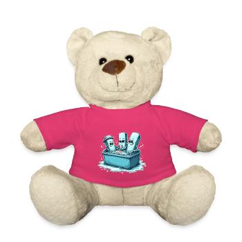 Icecube Lolly Pool Party Design - Nounours - rose - Devant