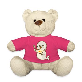 Futtern mit dem Robbenbaby - Teddy - Pink - Vorne