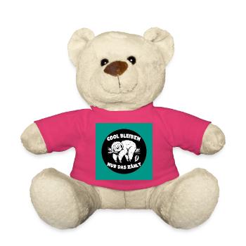 Cool bleiben immer mit der Ruhe lustiges Faultier - Teddy - Pink - Vorne