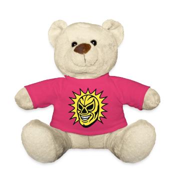 Masque Mexicain / Lucha Libre - Nounours - rose - Devant