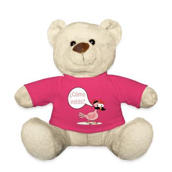 Wie geht es dir - Huhn Huhn Huhn Schnurrbart Henne - Teddy - Pink - Vorne