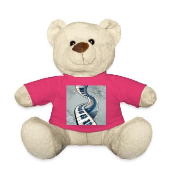 Route des notes de musique en spirale - Nounours - rose - Devant