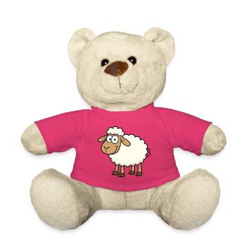 Conception de mouton mignon pour les enfants - Nounours - rose - Devant