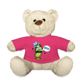 MOUSTACHE GHERKINS BAVARIA SERVUS - Teddy Bear - pink - Front