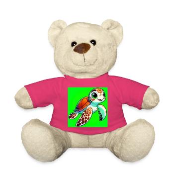 turtle - Teddy Bear - pink - Front