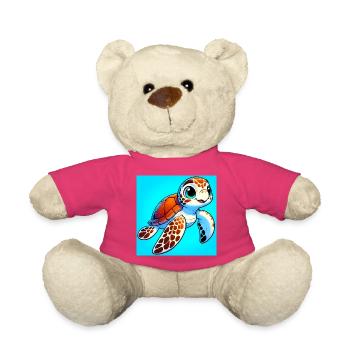 tortue - Nounours - rose - Devant