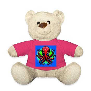Pieuvre - Nounours - rose - Devant