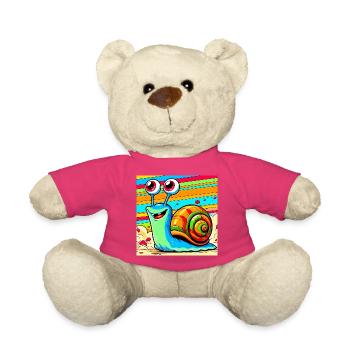 Escargot - Nounours - rose - Devant