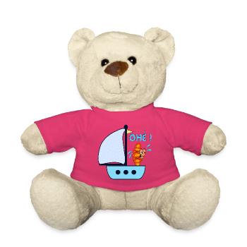 Ohé Voilier Enfants Croissant - Nounours - rose - Devant